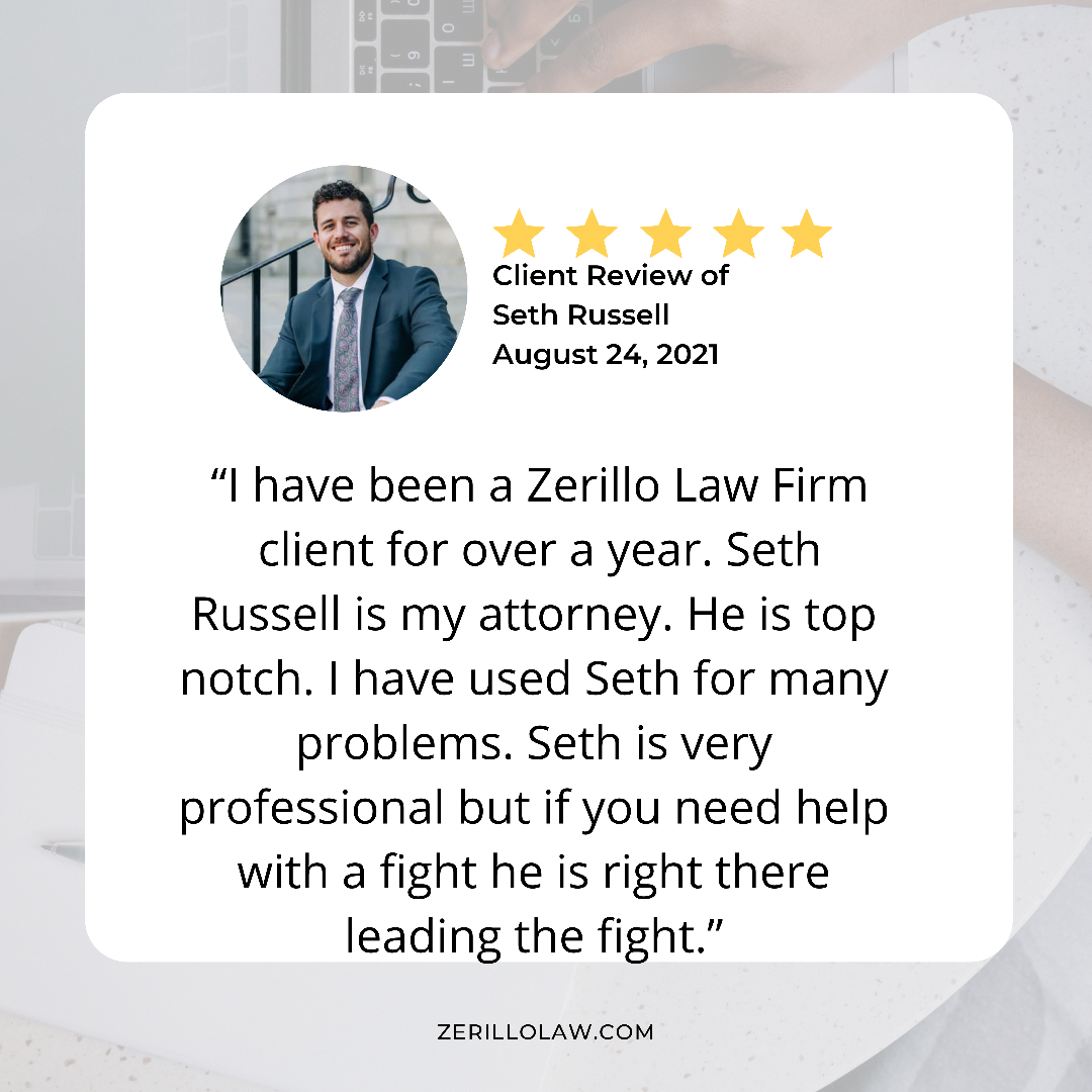 5 Star Client Review for Seth Russell