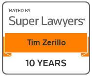 Super Lawyers 10 Years Tim Zerillo